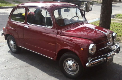 Volante con airbag fiat 600 madera