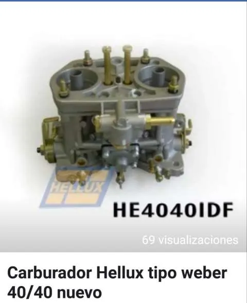 Carburador Hellux Tipo Weber 40/40
