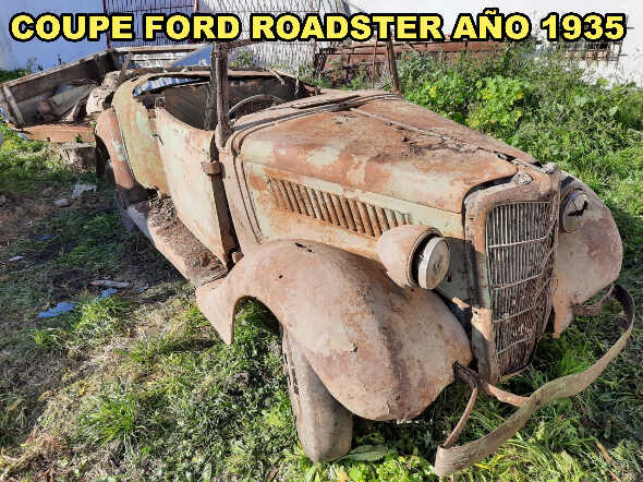 Restos Coupe Ford Convertible Año 1935