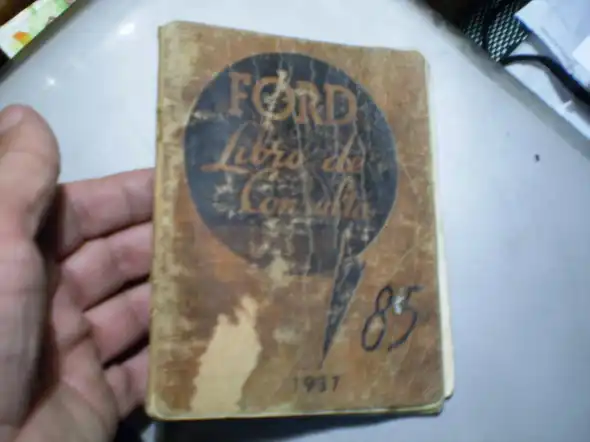 Libro Consulta Original Ford 1937