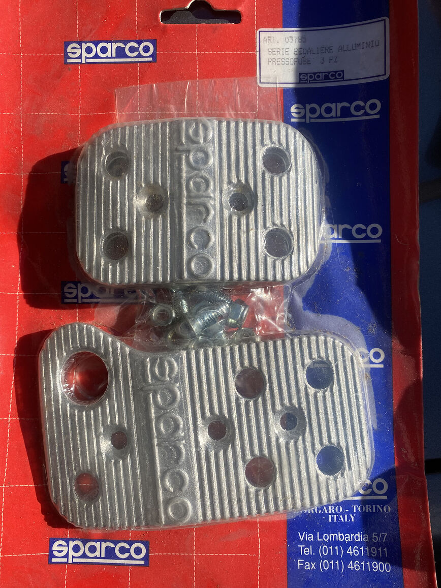 Cubre Pedales Juego 3 Orig. Italianos Sparco