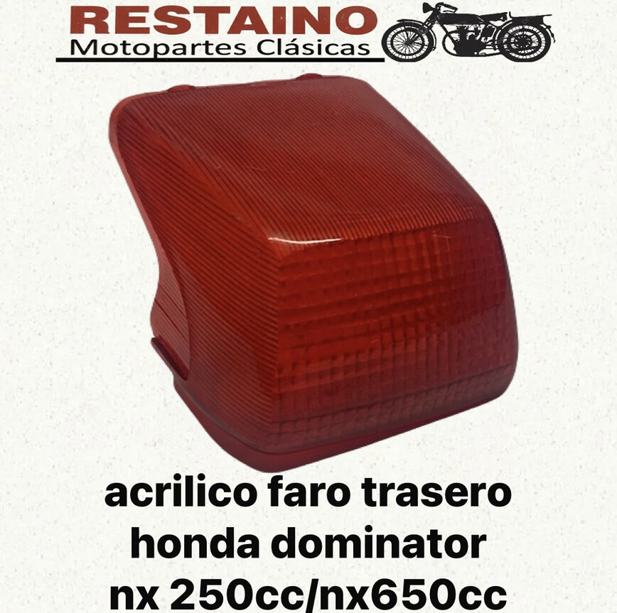 Acrilico Faro Trasero Honda Dominator Nx 250cc/650cc