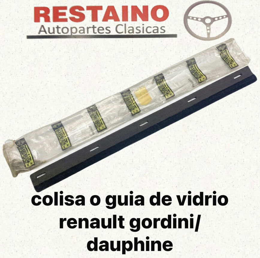 Colisa O Guia Vidrio Renault Gordini/dauphine