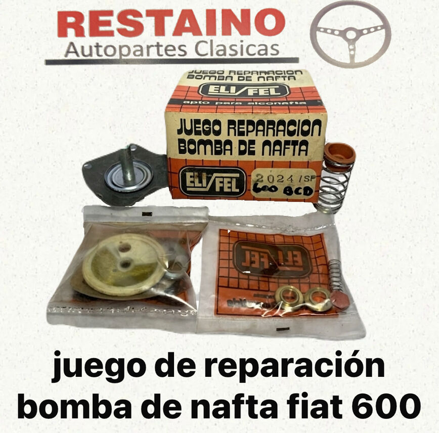Juego Reparacion Bomba Nafta Fiat 600