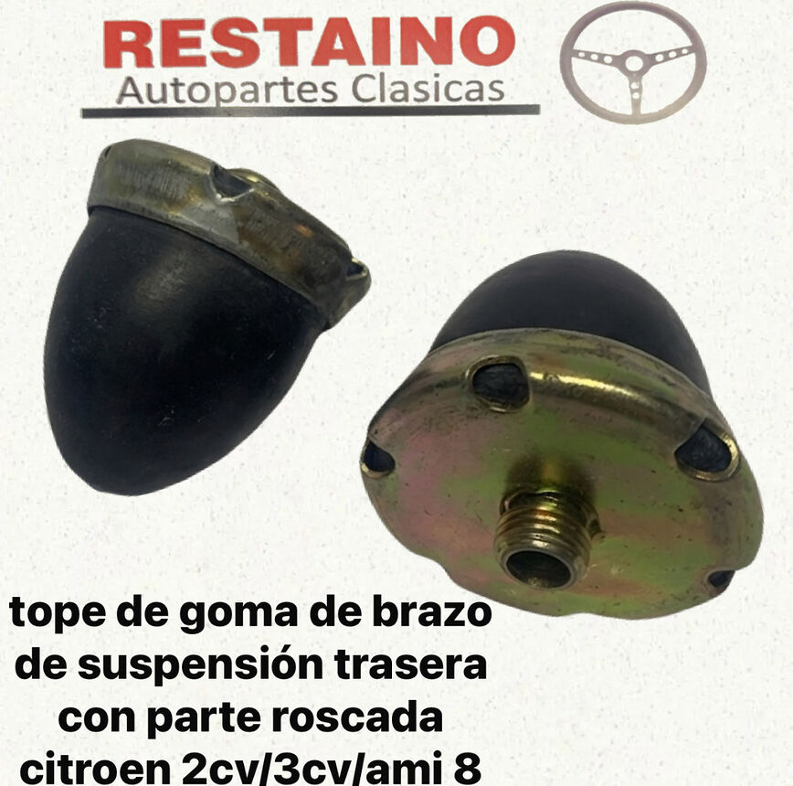 Tope Goma Brazo Suspension Trasera Con Parte Roscada Citroen 2cv/3cv/ami 8
