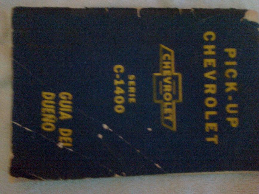 Manual Chevrolet Pick Up