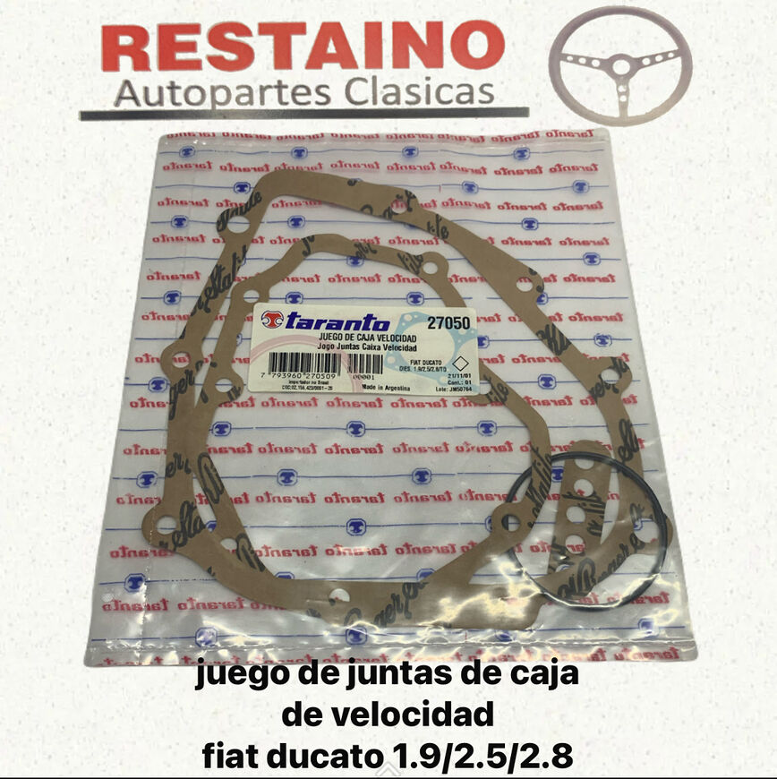 Juego Juntas Caja Velocidad Fiat Ducato 1.9/2.5/2.8
