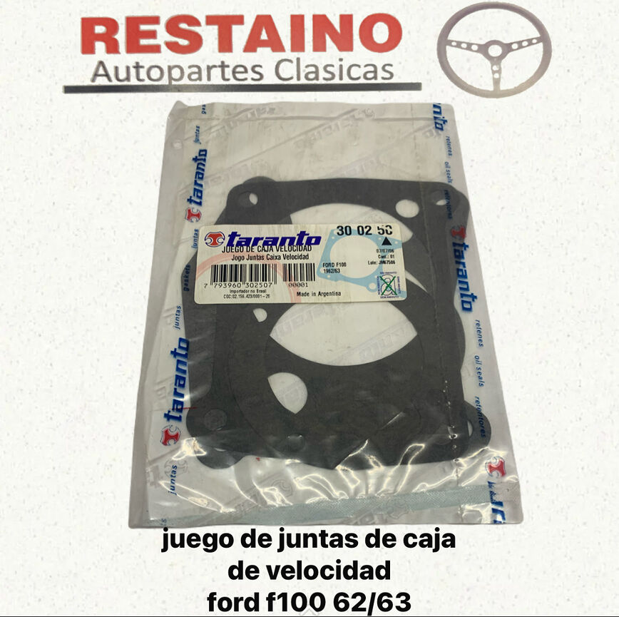 Juego Juntas Caja Velocidades Ford F100 Año 62/63