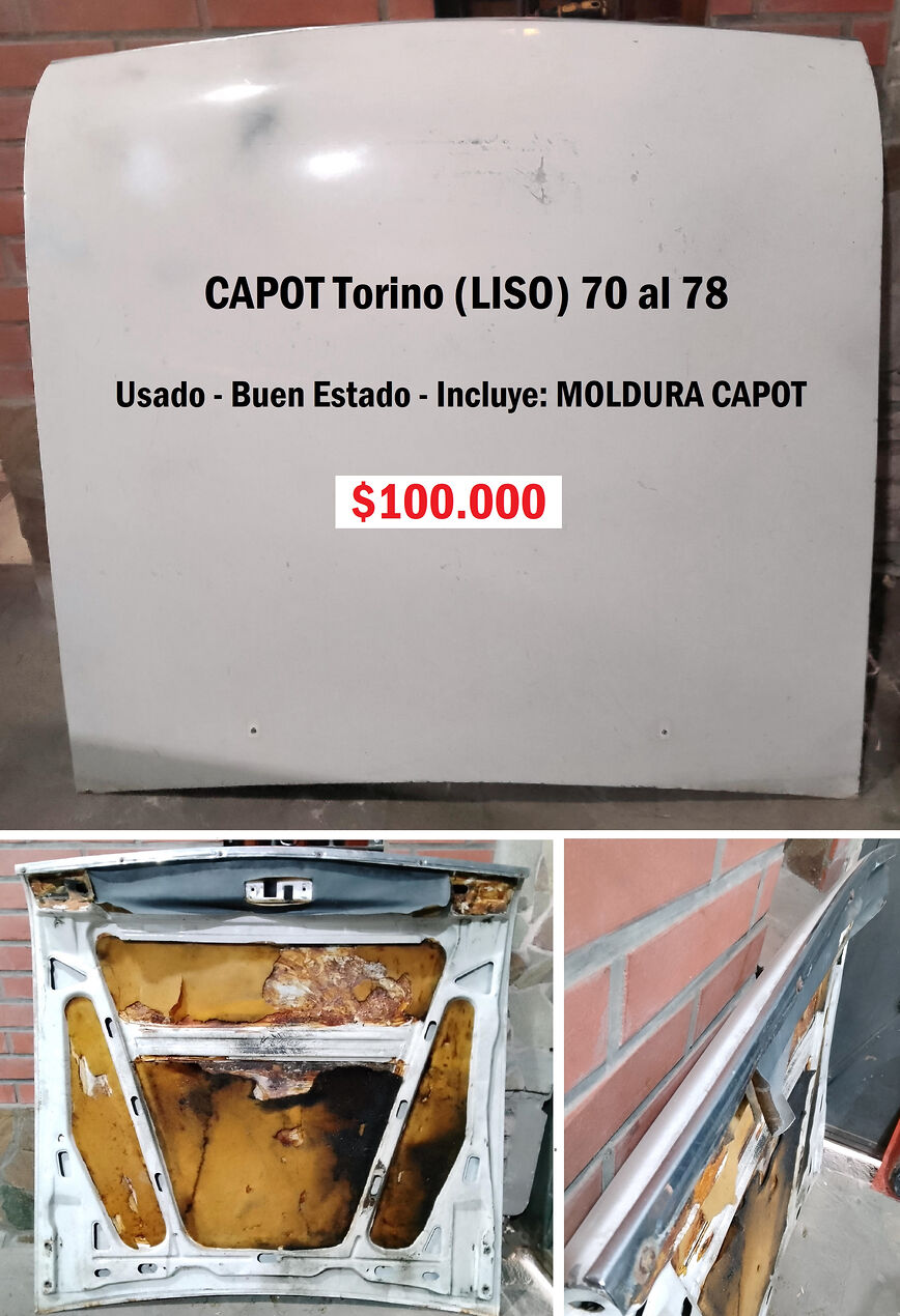 Capot Torino (liso) 70 Al 76