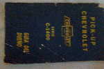 Manual Del Dueño - Pick Up Chevrolet Serie C-1400