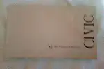 Manual Del Dueño Honda Civic 1992 A 1995