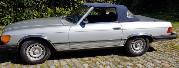 Mercedes Benz 380 SL Roadster Silver 1982